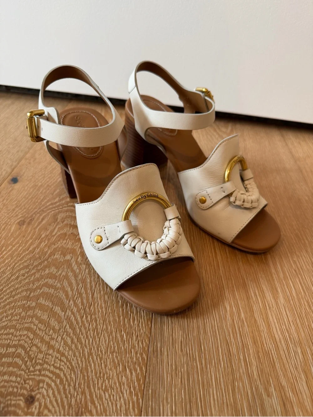 See by Chloe • Hana Leather Ankle Strap Sandal